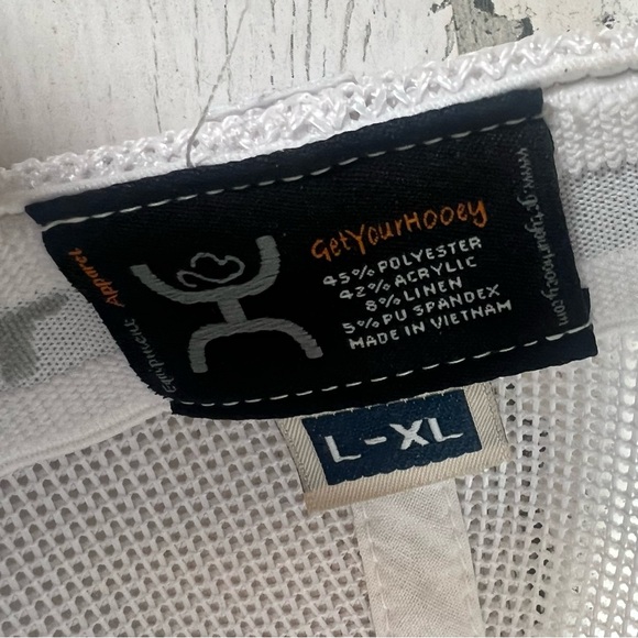 HOOEY Cayman Signature Logo Flexfit Hat Blue Mesh Trucker Cap Blue Size Large/XL - Picture 6 of 6